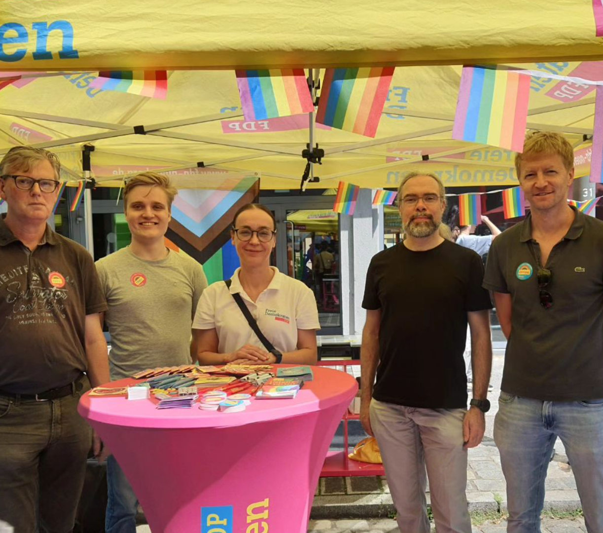 Infostand FDP Nürnberg CSD 2024