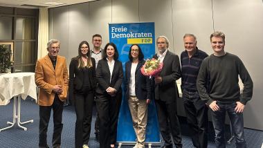 v.l.n.r.: Alexander Liebel, Lisa-Marie Pischel, Nick Hechtel, Katja Hessel, Birgit Wegner, Dr. Martin Schneider, Dr. Jan Dunker, Phillip Oelschlegel
