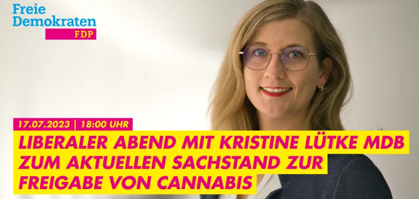 Liberaler Abend mit MdB Kristine Lütke - Sucht- und Drogenpolitische Runde